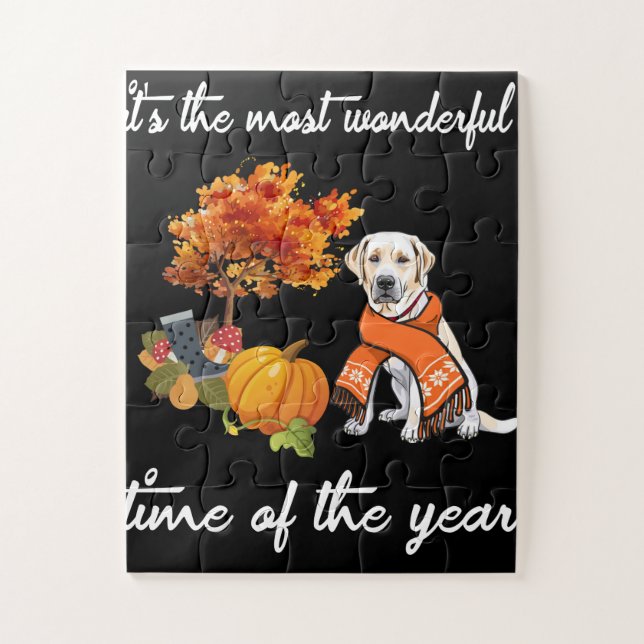 Hund Lover | Labrador Die wunderbarste Zeit Puzzle (Vertikal)