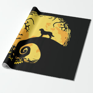 Hund Lover Labrador Full Moon Spooky Halloween Geschenkpapier