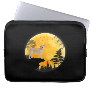 Hund Lover Labrador Hund Halloween Vollmond Laptopschutzhülle