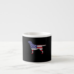 Hund Lover   Labrador Retriever Silhouette USA Fla Espressotasse