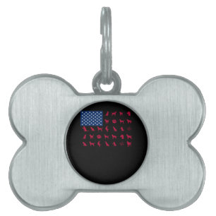 Hund Lover Labrador Retriever USA American Flag Tiermarke