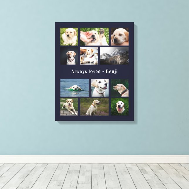 Hund Lover Leinwanddruck (Insitu (Holzboden))