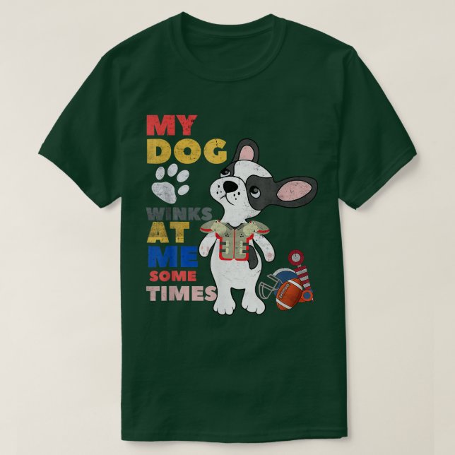 Hund Lover lustig mein Hund Winken an mir manchmal T-Shirt (Design vorne)