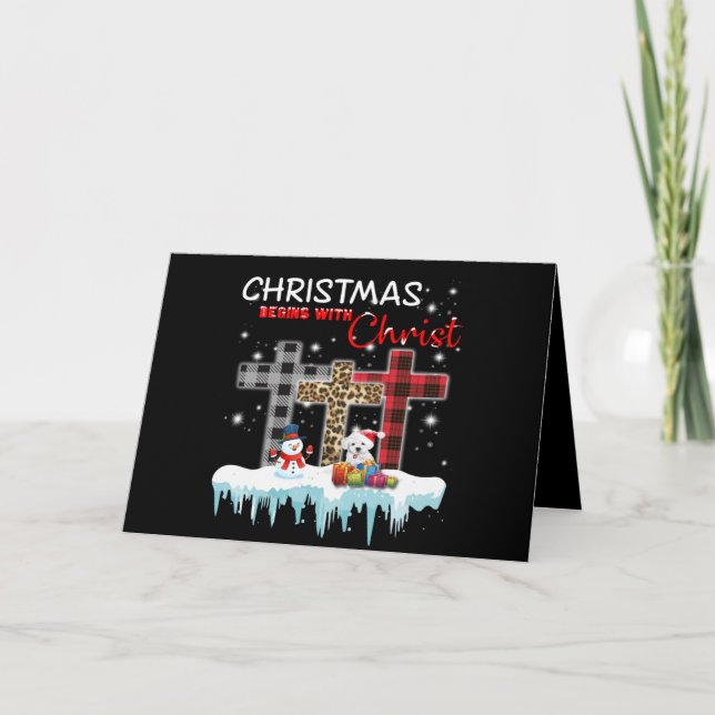 Hund Lover | Maltesische Weihnachten beginnt mit C (Vorderseite)