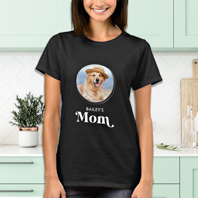 Hund Lover MAMA Personalisiert Niedliches Foto für T-Shirt (Von Creator hochgeladen)