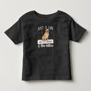 Hund Lover Nur ein Mädchen, das Labrador Tattoos Kleinkind T-shirt