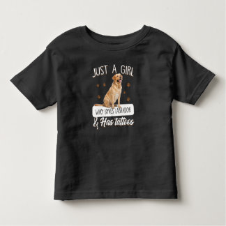 Hund Lover | Nur ein Mädchen, das Labrador Tattoos Kleinkind T-shirt