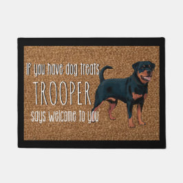 Hund Lover Personalisiert Rottweiler Name Doormat Fußmatte
