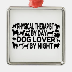 Hund Lover Physiotherapeut Silbernes Ornament