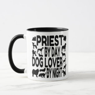 Hund Lover Priest Tasse
