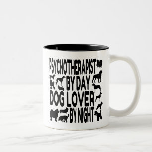 Hund Lover Psychotherapeut Zweifarbige Tasse