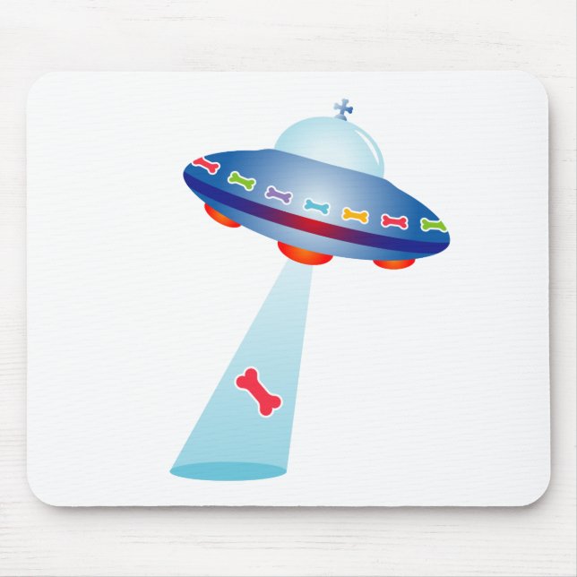 Hund Lover - Raumschiff Mousepad (Vorne)
