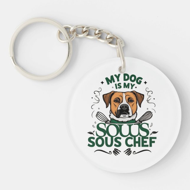 Hund Lover Schlüsselanhänger (Vorderseite)