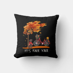Hund Lover Schokolade Labrador Es ist Fall Y'all Kissen