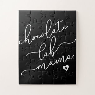 Hund Lover Schokolade Labrador Mama Puzzle