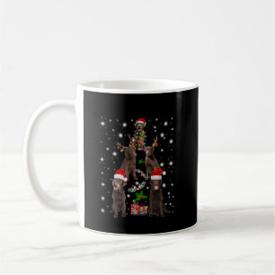 Hund Lover   Schokolade Labrador Weihnachtsbaum Kaffeetasse