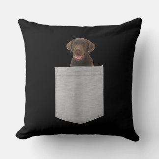 Hund Lover | Schokolade-Labrador-Welpe in Pocket Kissen