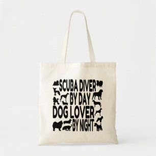 Hund Lover Scuba Diver Tragetasche