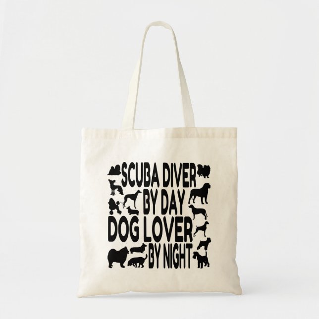 Hund Lover Scuba Diver Tragetasche (Vorne)