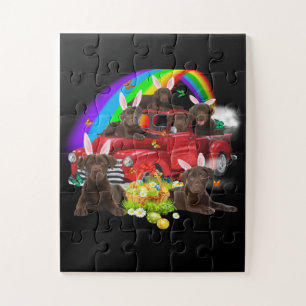Hund Lover   Sonnenschokolade Labrador Ostertag Puzzle
