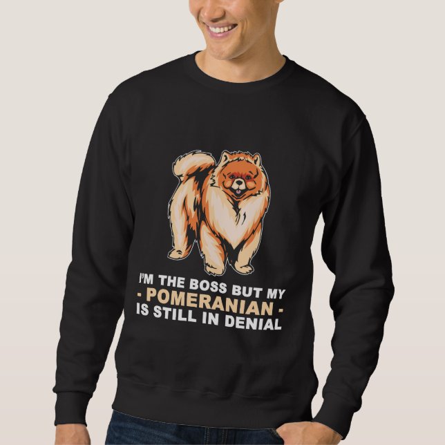 Hund Lover Spitz Sweatshirt (Vorderseite)