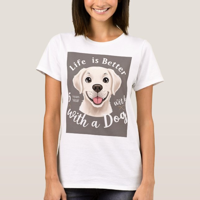 Hund Lover T-Shirt (Vorderseite)
