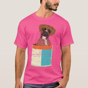 Hund Lover Tier Hundebesitzer Niedlicher Pocket Bo T-Shirt