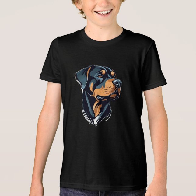 Hund Lover Tri-Blend Shirt (Vorderseite)
