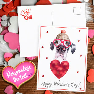Hund Lover Valentine Geschenk großartige Däne Feiertagspostkarte