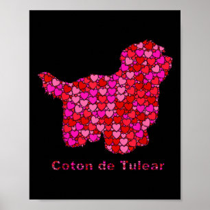 Hund Lover Valentinstag Coton De T Poster