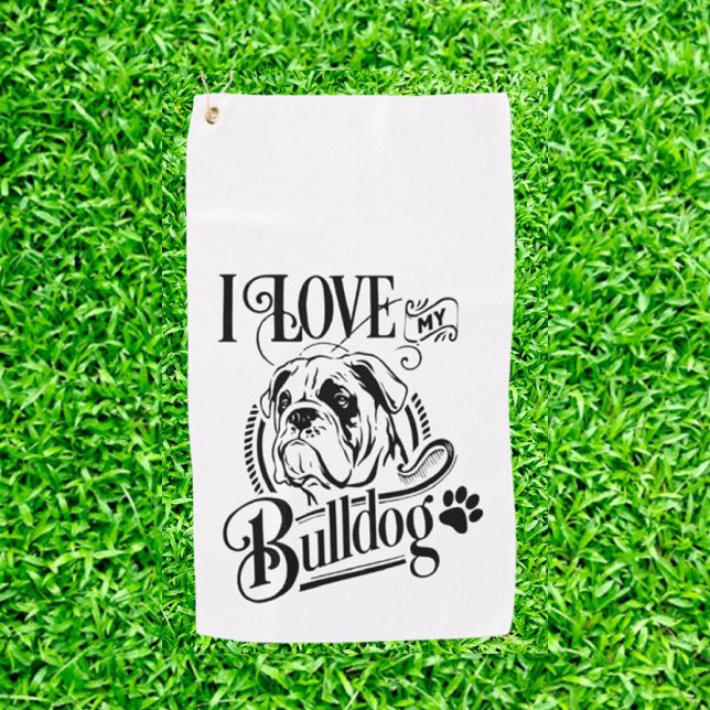 Hund Lover Vatertag Geschenk Golfhandtuch (Ultimate Gift Ideas for Every Bulldog Lover!)