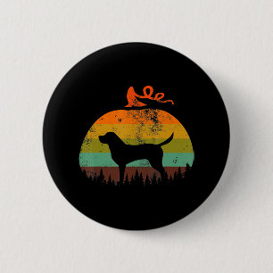 Hund Lover   Vintager KürbisHalloween Labrador Button