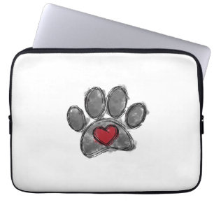 Hund Lover Zeichnend Aquarell Laptopschutzhülle
