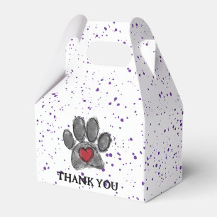 Hund Lover Zeichnend Aquarell Lila Paint Spritzer Geschenkschachtel