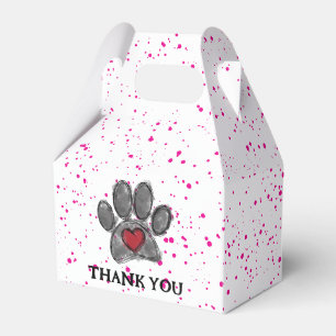 Hund Lover Zeichnend Aquarell Pink Paint Spritzer Geschenkschachtel