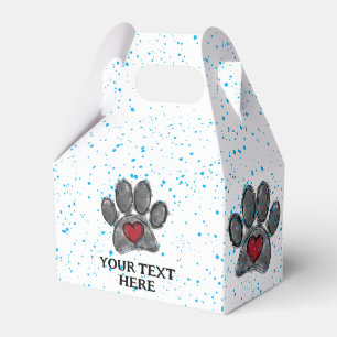 Hund Lover Zeichnend Watercolor Blue Paint Spritze Geschenkschachtel