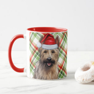 Hund Lover's Berger Picard Holiday Kariert Tasse
