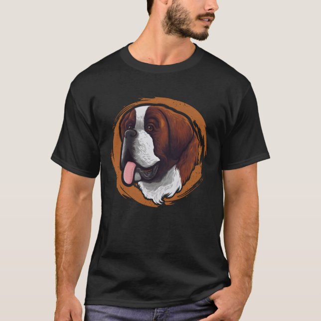 Hund Mama Dogvater Dog Daddy Dog Lover Saint Retro T-Shirt (Vorderseite)