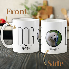 Hund Mama Foto Hund Lover mit Name Kaffee Tasse