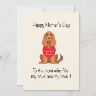 Hund-Mama zum Muttertag Feiertagskarte