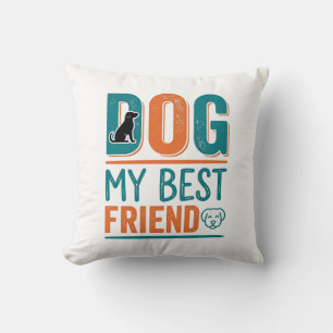 Hund mein bester Freund Vintage-Hundeliebhaber-Shi Kissen