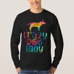 Hund Miniatur-Bullterrier Tie Dye T-Shirt
