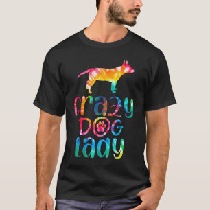 Hund Miniatur-Bullterrier Tie Dye T-Shirt