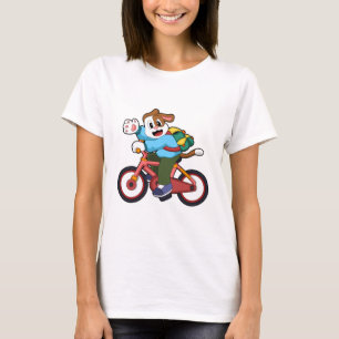 Hund mit Fahrrad T-Shirt
