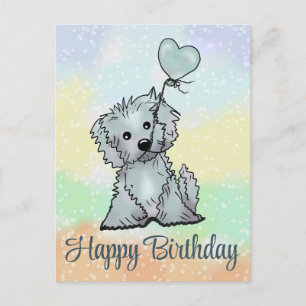 Hund mit Herz Postkarte