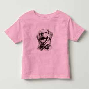 Hund mit Krawatte Kleinkind T-shirt