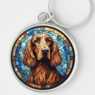 Hund mit lebendigen Details Schlüsselanhänger