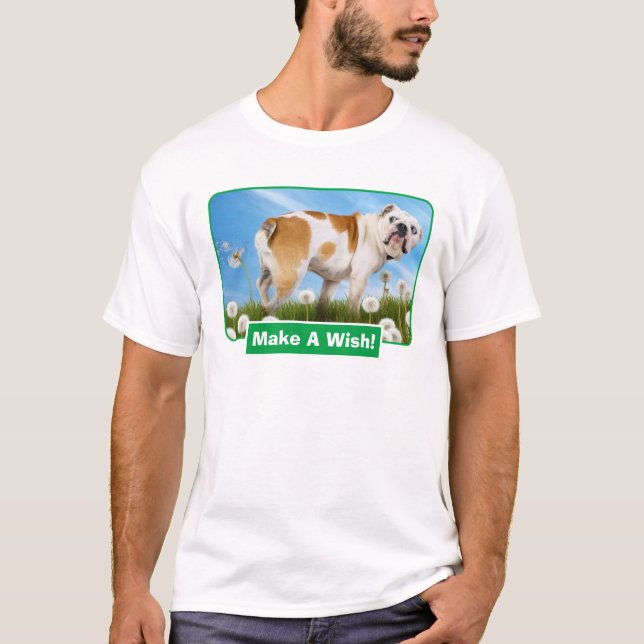Hund mit Lüster T-Shirt (Vorderseite)