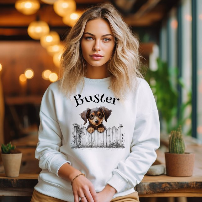 Hund mit Namen - personalisierbar Sweatshirt (Von Creator hochgeladen)