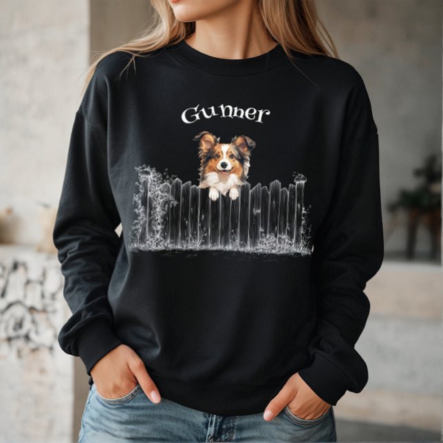 Hund mit Namen personalisierbar Sweatshirt (Von Creator hochgeladen)